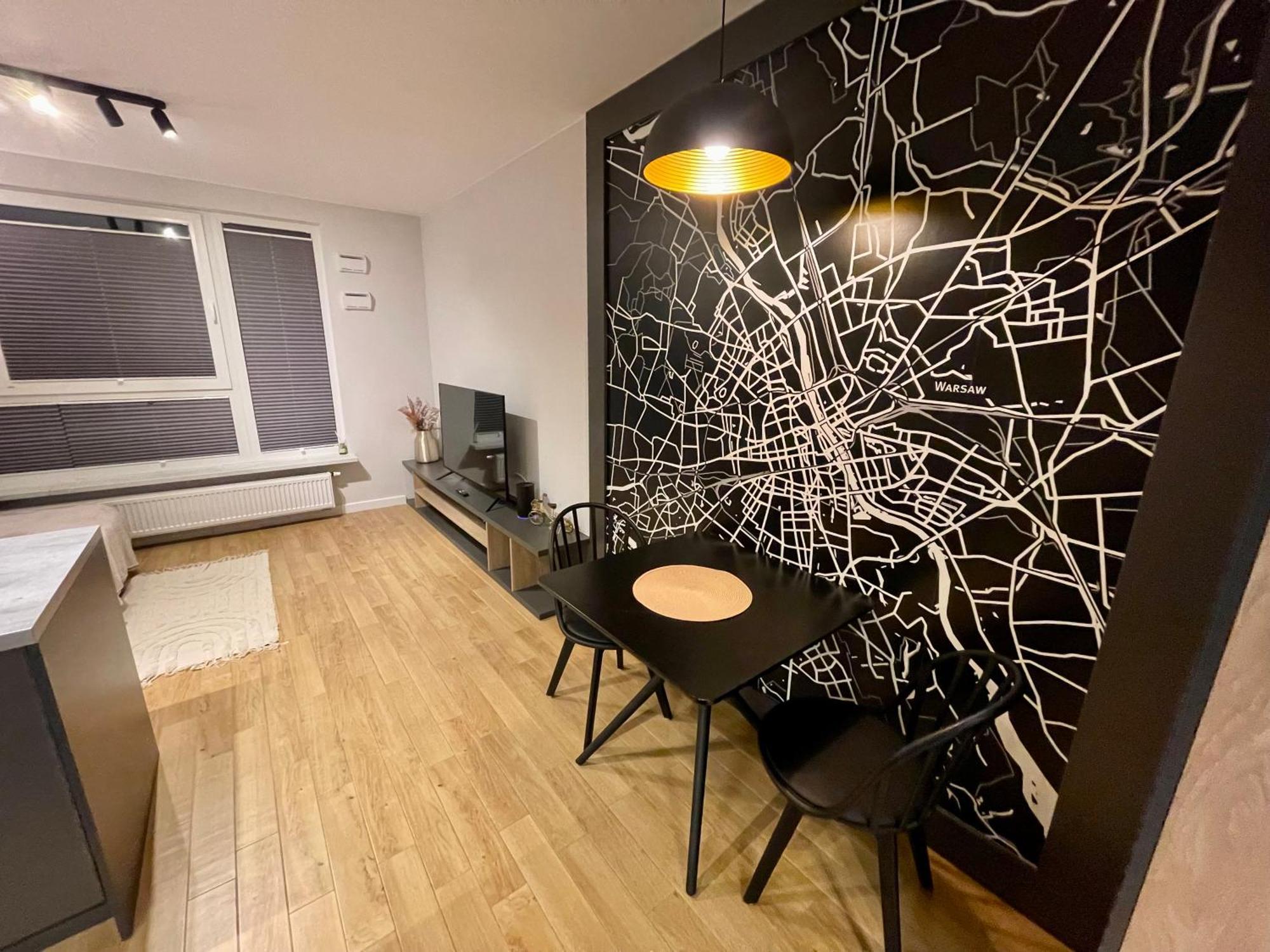 Ferienwohnung Time&House Pileckiego Przy Centrum Onkologi I Klinice Novum Apartament Na Wylacznosc Pokoj,Sypialnia,Lozko, Lazienka,Kuchnia Warschau Exterior foto